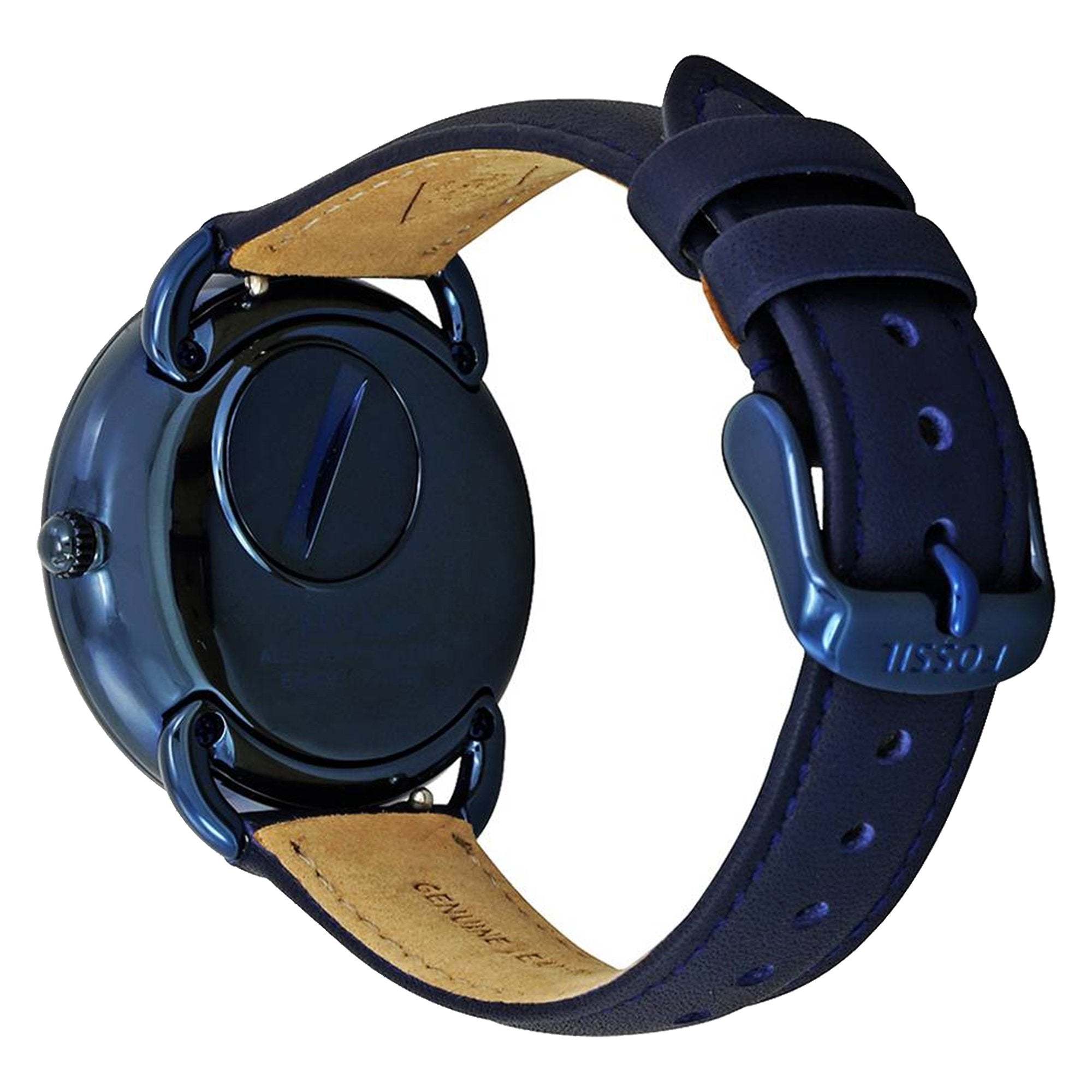  Shop Authentic Fossil Tailor Blue Dial Blue Leather Strap Watch for Women - ES4092 - Luxxuri