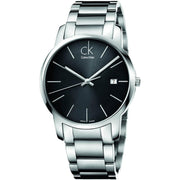  Shop Authentic Calvin Klein City Date Black Dial Silver Steel Strap Watch for Men - K2G2G143 - Luxxuri