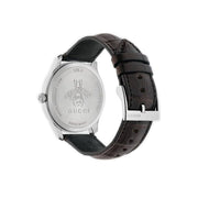  Shop Authentic Gucci G-Timeless Sapphire Crystal White Dial Black Leather Strap Unisex Watch - YA126325 - Luxxuri