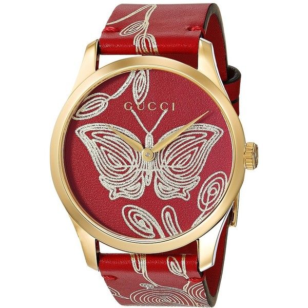  Shop Authentic Gucci G Timeless Quartz Red Dial Red Leather Strap Watch For Women - YA1264054 - Luxxuri