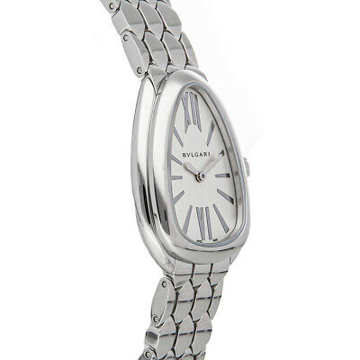  Shop Authentic Bvlgari Serpenti Seduttori Quartz White Dial Silver Steel Strap Watch for Women - SERPENTI103141 - Luxxuri