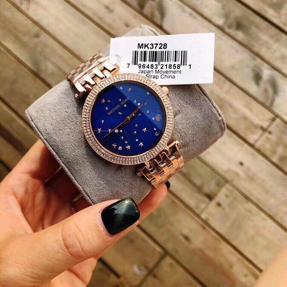  Shop Authentic Michael Kors Darci Blue Dial Rose Gold Steel Strap Watch for Women - MK3728 - Luxxuri