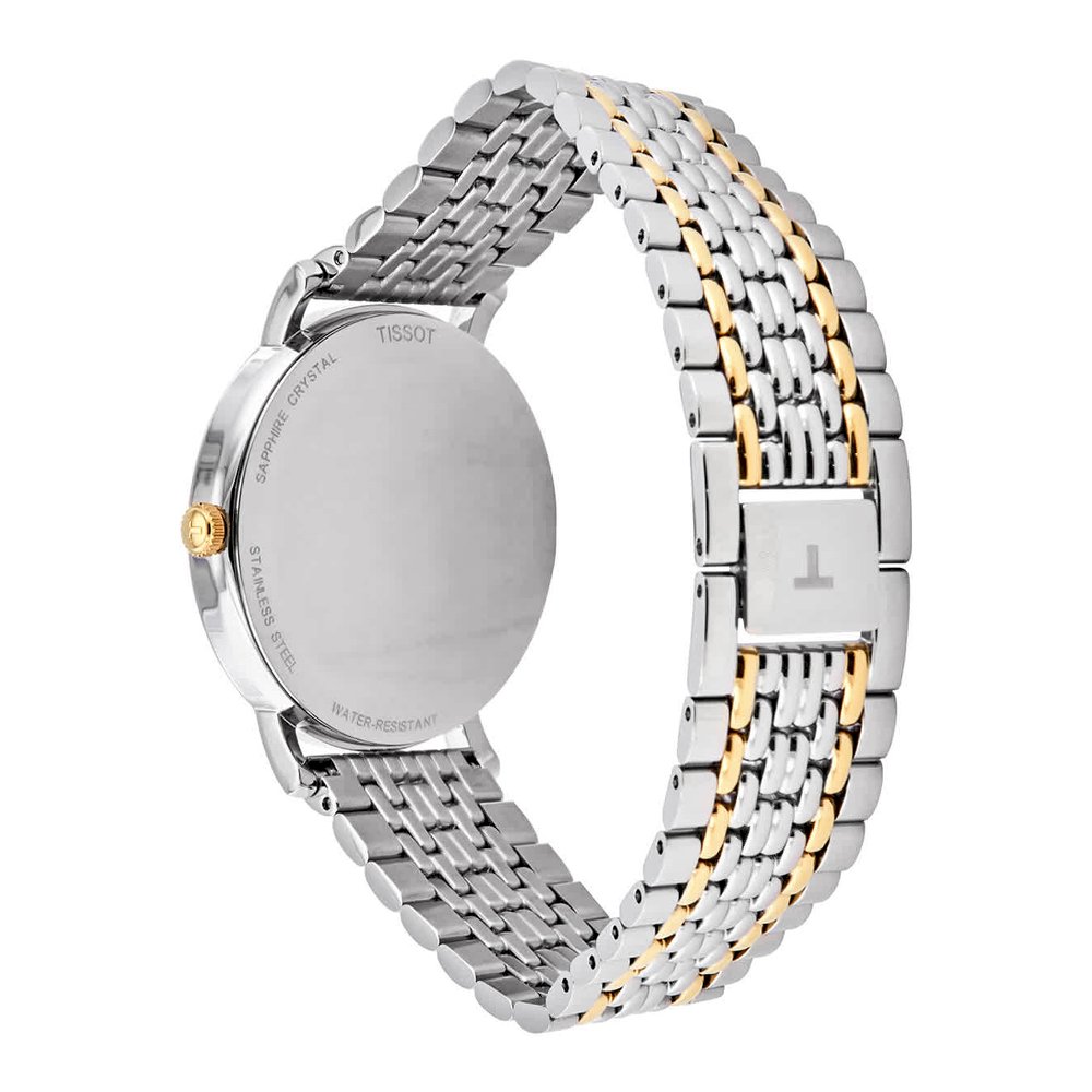  Shop Authentic Tissot Everytime Medium White Dial Two Tone Mesh Bracelet Watch For Men - T109.410.22.033.00 - Luxxuri