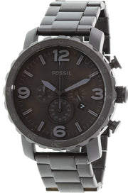  Shop Authentic Fossil Nate Chronograph Black Dial Black Steel Strap Watch for Men - JR1401 - Luxxuri