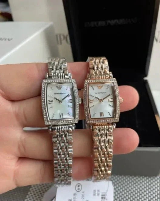  Shop Authentic Emporio Armani Gianni T-Bar Quartz White Dial Silver Steel Strap Watch For Women - AR11405 - Luxxuri