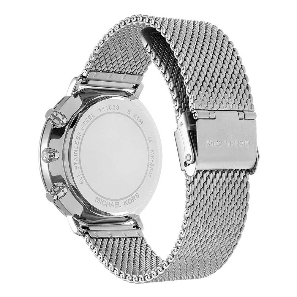  Shop Authentic Michael Kors Jaryn Silver Dial Silver Mesh Bracelet Watch for Men - MK8541 - Luxxuri
