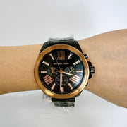  Shop Authentic Michael Kors Wren Chronograph Black Dial Black Steel Strap Watch For Men - MK8933 - Luxxuri