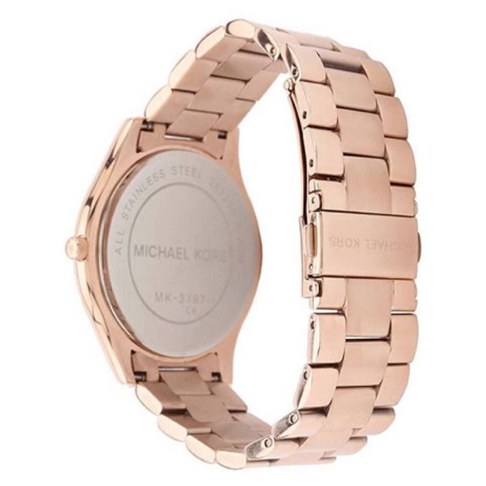  Shop Authentic Michael Kors Slim Runway Purple Dial Rose Gold Steel Strap Watch for Women - MK3293 - Luxxuri
