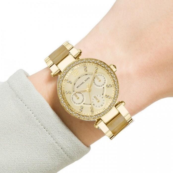  Shop Authentic Michael Kors Parker Gold DIal Gold Steel Strap Watch for Women - MK5842 - Luxxuri