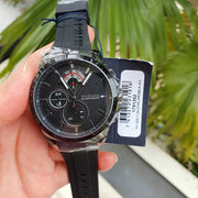  Shop Authentic Tommy Hilfiger Decker Black Dial Black Rubber Strap Watch for Men - 1791352 - Luxxuri