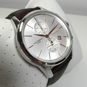  Shop Authentic Hugo Boss Jet White Dial Brown Leather Strap Watch for Men - 1513280 - Luxxuri