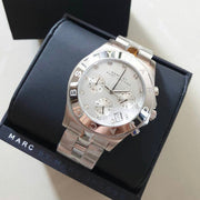  Shop Authentic Marc Jacobs Blade Chronograph White Dial Silver Steel Strap Watch for Women - MBM3080 - Luxxuri