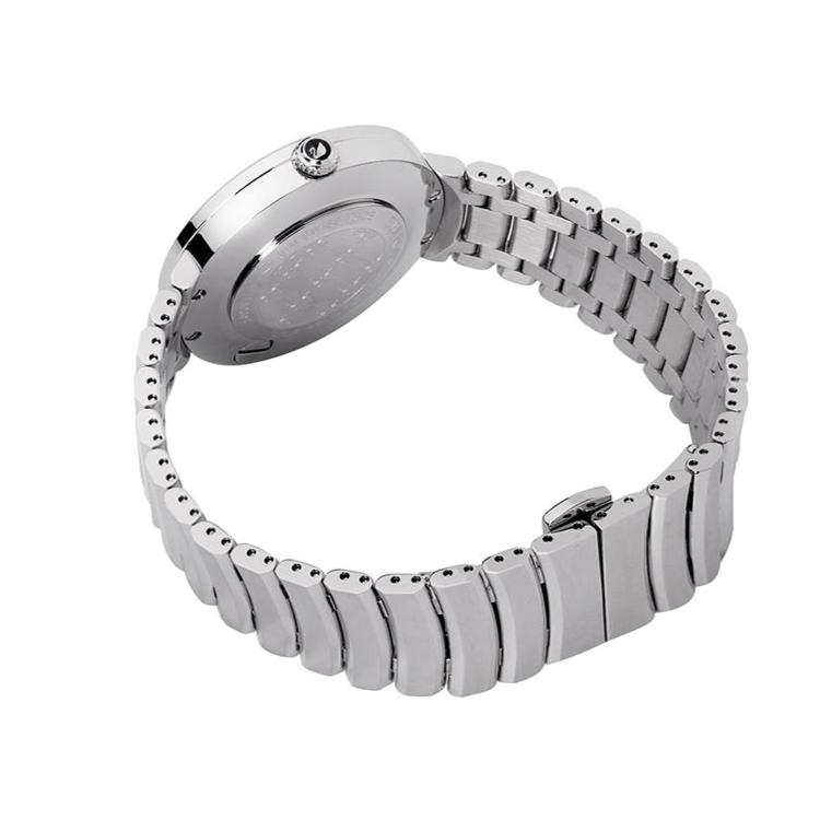  Shop Authentic Swarovski Lovely Crystal Black Dial Silver Steel Strap Watch for Women - 1160305 - Luxxuri