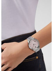  Shop Authentic Versace Audrey Quartz Pink Dial Silver Steel Strap Watch for Women - VELR00419 - Luxxuri