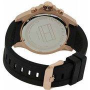  Shop Authentic Tommy Hilfiger Sport Multifunction Black Dial Black Rubber Strap Watch for Men - 1791145 - Luxxuri