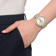  Shop Authentic Michael Kors Darci Silver Dial Two Tone Stainless Steel Strap Watch for Women - MK3215 - Luxxuri