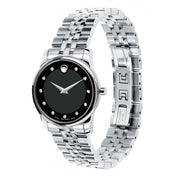  Shop Authentic Movado Museum Classic Black Dial Silver Steel Strap Watch For Women - 0606858 - Luxxuri