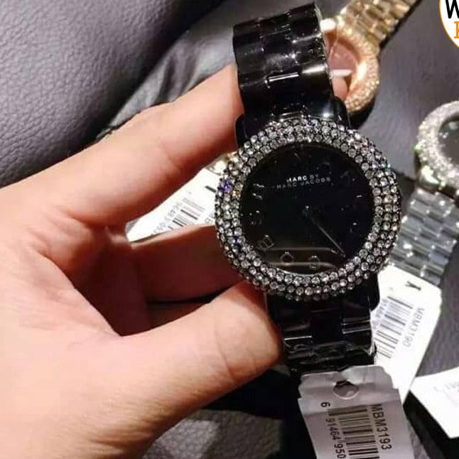  Shop Authentic Marc Jacobs Marci Black Dial Black Steel Dial Strap Watch for Women - MBM3193 - Luxxuri