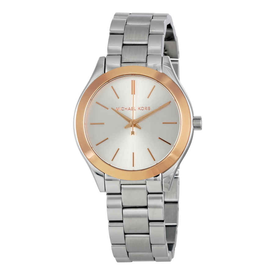  Shop Authentic Michael Kors Mini Slim Runway Silver Dial Silver Steel Strap Watch for Women - MK3514 - Luxxuri