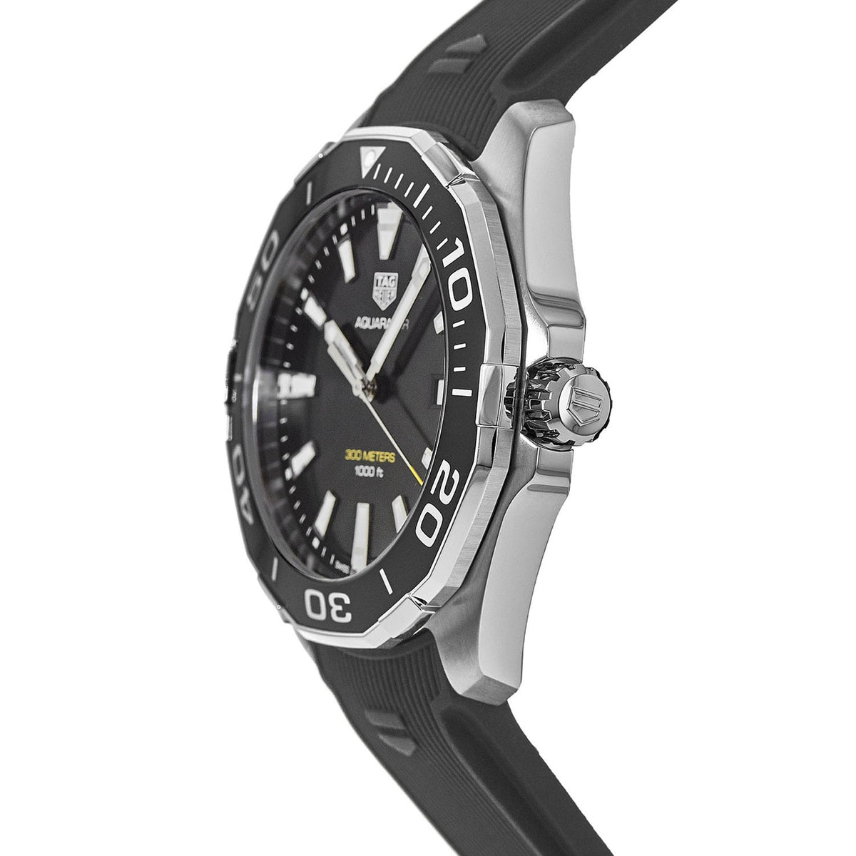  Shop Authentic Tag Heuer Aquaracer Quartz Black Dial Black Rubber Strap Watch for Men -  WAY101A.FT6141 - Luxxuri
