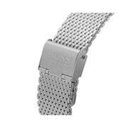  Shop Authentic Hugo Boss Admiral Green Dial Silver Mesh Bracelet Watch for Men - 1513905 - Luxxuri