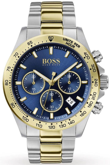  Shop Authentic Hugo Boss Hero Blue Dial Two Tone Steel Strap Watch for Men - 1513767 - Luxxuri