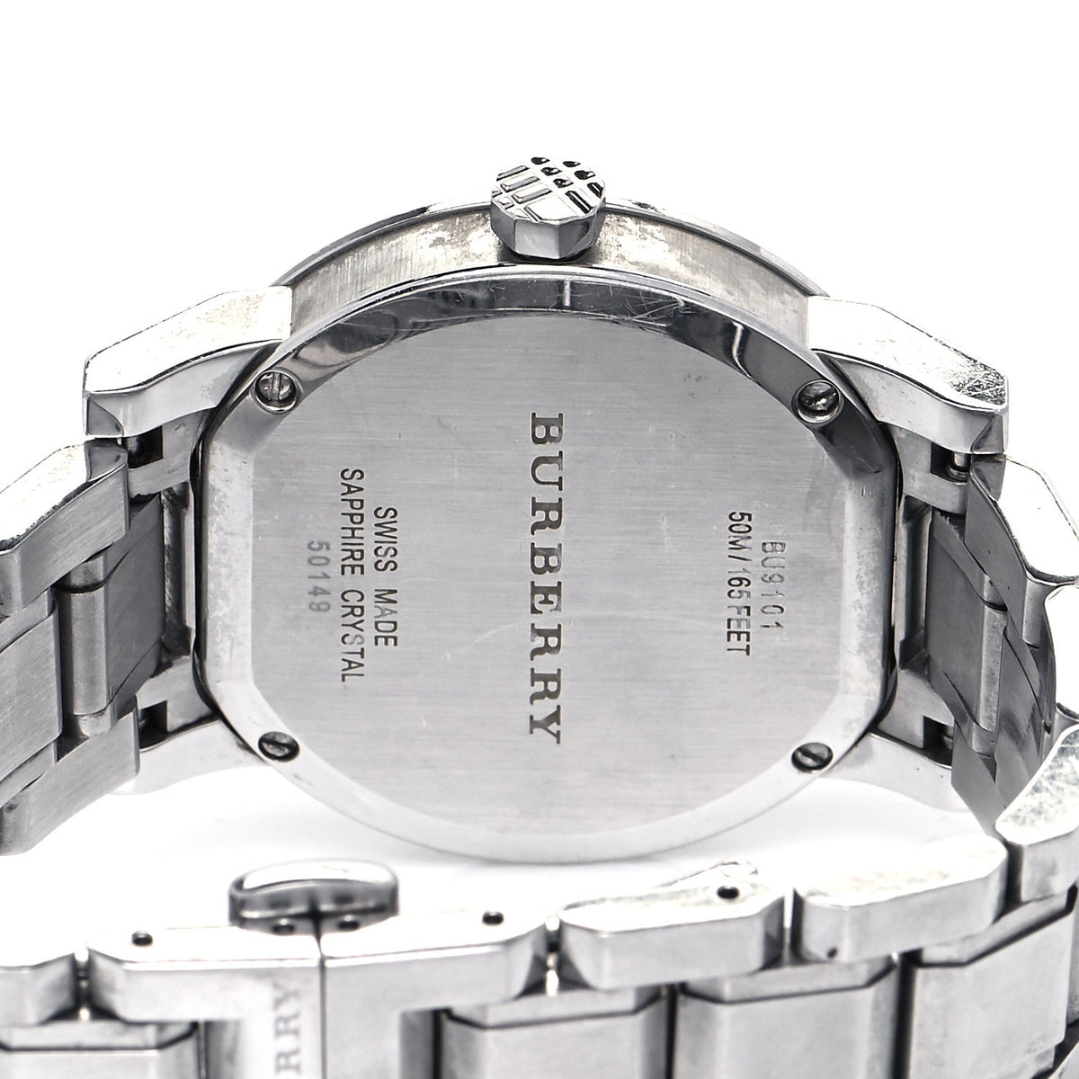  Shop Authentic Burberry The City Black Dial Silver Steel Strap Watch for Women - BU9101 - Luxxuri