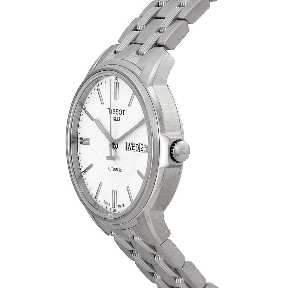  Shop Authentic Tissot Automatics III Day Date White Dial Silver Steel Strap Watch For Men - T065.430.11.031.00 - Luxxuri