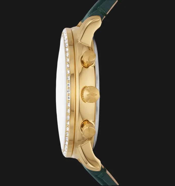  Shop Authentic Fossil Neutra Chronograph Green Dial Green Leather Strap Watch for Women - ES5239 - Luxxuri