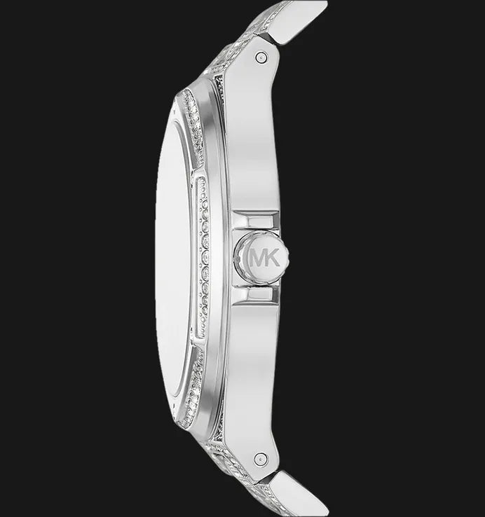  Shop Authentic Michael Kors Lennox Three Hand Blue Dial Silver Steel Strap Watch For Women - MK6990 - Luxxuri