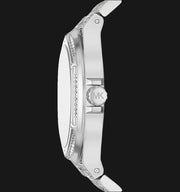  Shop Authentic Michael Kors Lennox Three Hand Blue Dial Silver Steel Strap Watch For Women - MK6990 - Luxxuri