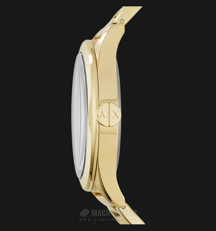  Shop Authentic Armani Exchange Nico Analog Black Dial Gold Steel Strap Watch For Men - AX2328 - Luxxuri