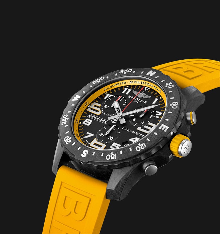  Shop Authentic Breitling Endurance Pro Black Dial Yellow Rubber Strap Watch for Men - X82310A41B1S1 - Luxxuri