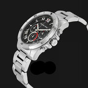  Shop Authentic Michael Kors Brecken Chronograph Quartz Black Dial Silver Steel Strap Watch For Men - MK8438 - Luxxuri