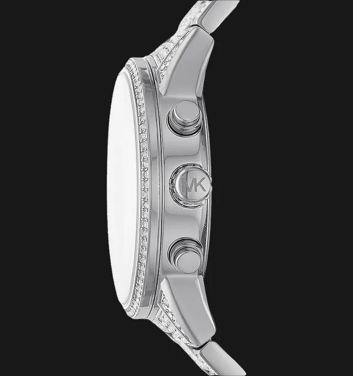  Shop Authentic Michael Kors Ritz Chronograph Crystals Silver Dial Silver Steel Strap Watch for Women - MK6746 - Luxxuri