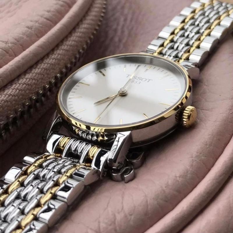  Shop Authentic Tissot Everytime Medium White Dial Two Tone Mesh Bracelet Watch For Men - T109.410.22.031.00 - Luxxuri