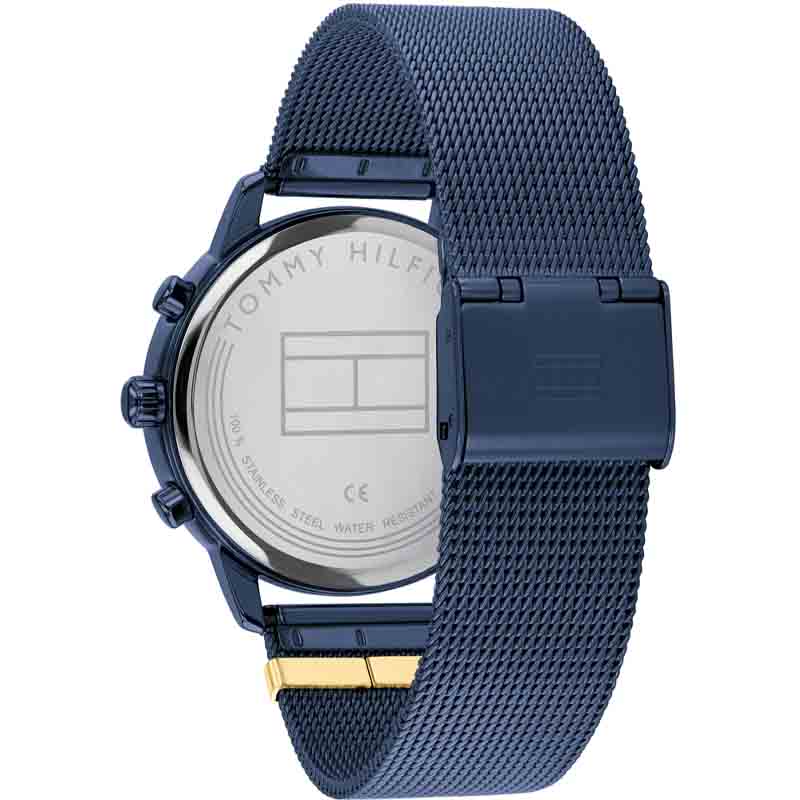  Shop Authentic Tommy Hilfiger Blake Quartz Blue Dial Blue Mesh Bracelet Watch for Men - 1782305 - Luxxuri