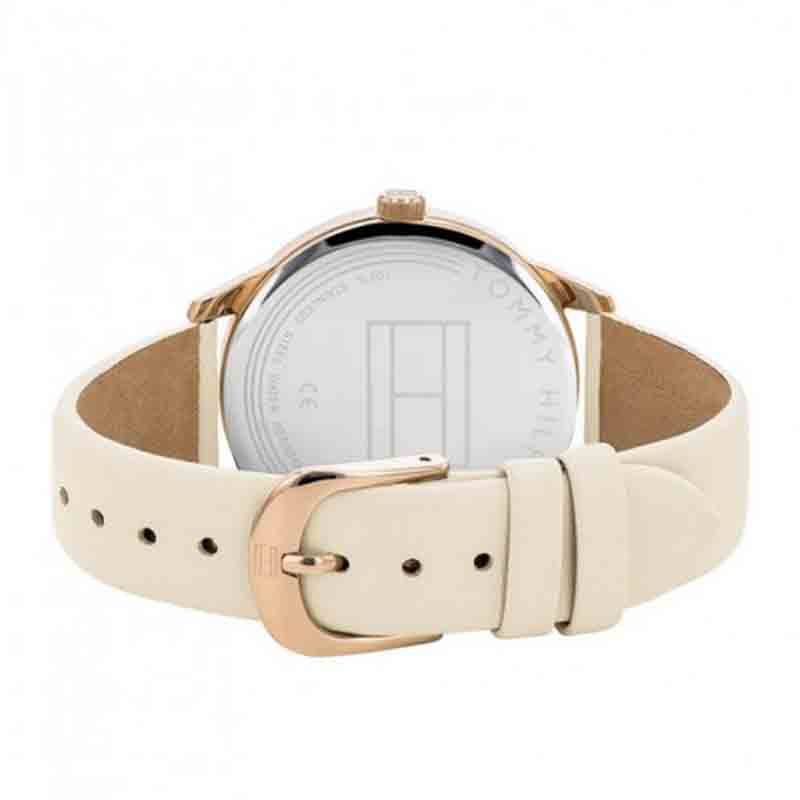  Shop Authentic Tommy Hilfiger Brooke Quartz White Dial Cream Leather Strap Watch for Women  - 1782022 - Luxxuri
