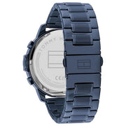  Shop Authentic Tommy Hilfiger Luca Chronograph Grey Dial Blue Steel Strap Watch For Men - 1710493 - Luxxuri