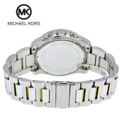  Shop Authentic Michael Kors Brecken Chronograph Blue Dial Two Tone Steel Strap Watch For Men - MK8437 - Luxxuri