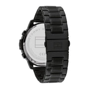  Shop Authentic Tommy Hilfiger Classic Chronograph Black Dial Black Steel Strap Watch For Men - 1710494 - Luxxuri