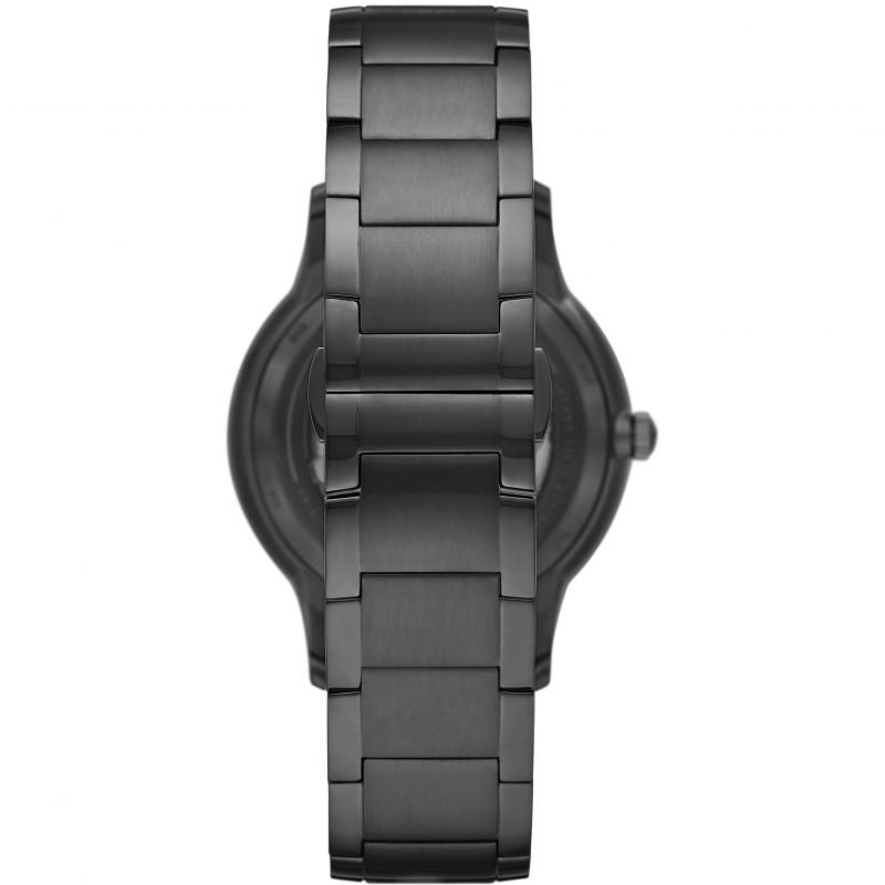  Shop Authentic Emporio Armani Renato Automatic Blue Dial Grey Steel Strap Watch For Men - AR60056 - Luxxuri