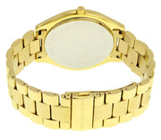  Shop Authentic Michael Kors Slim Runway Blue Dial Gold Steel Strap Watch for Women - MK3265 - Luxxuri