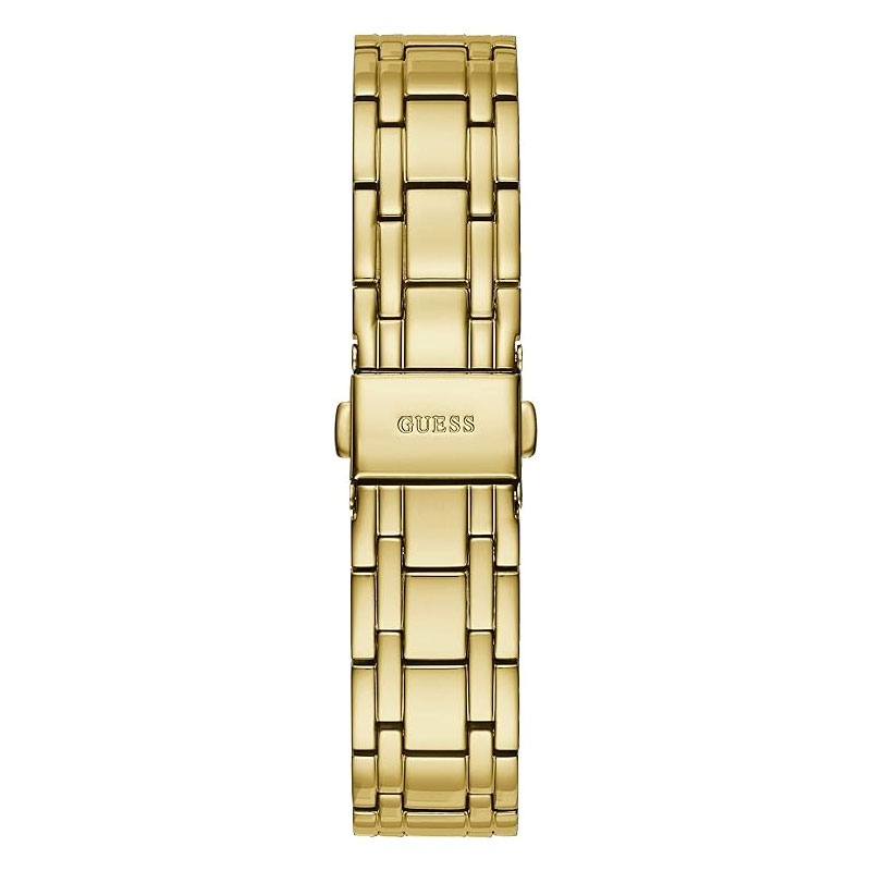  Shop Authentic Guess Crystalline Diamonds Gold Dial Gold Steel Strap Watch for Women - GW0114L2 - Luxxuri
