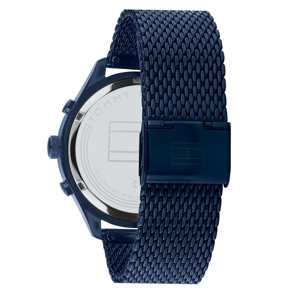  Shop Authentic Tommy Hilfiger Gavin Chronograph Blue Dial Blue Mesh Bracelet Watch for Men - 1791471 - Luxxuri