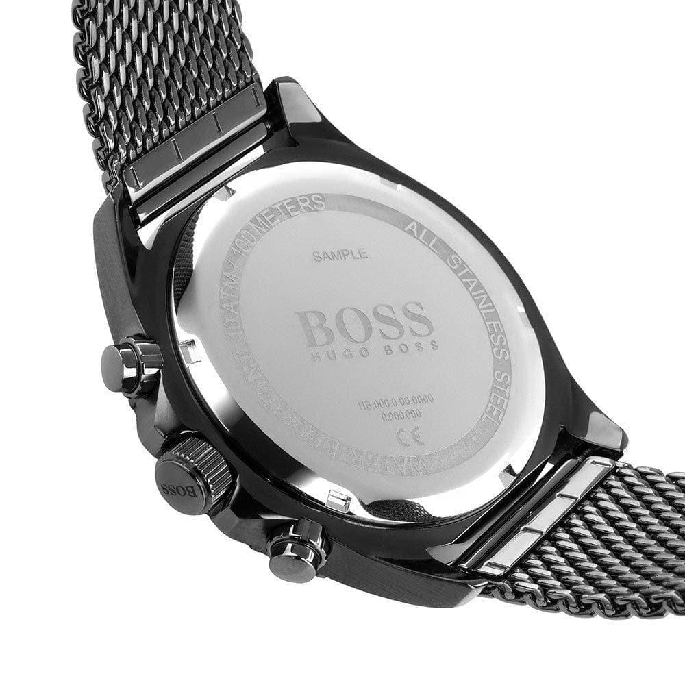  Shop Authentic Hugo Boss Ocean Edition Blue Dial Black Mesh Bracelet Watch for Men - 1513702 - Luxxuri