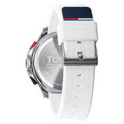  Shop Authentic Tommy Hilfiger Digital Silver Dial White Silicone Strap Watch For Men - 1791764 - Luxxuri