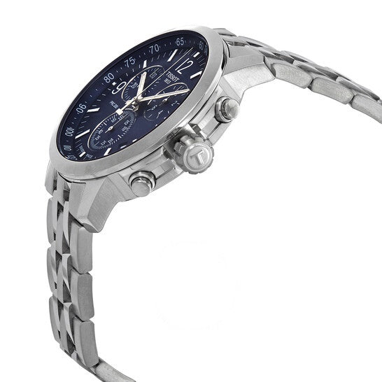  Shop Authentic Tissot PRC 200 Chronograph Quartz Blue Dial Silver Steel Strap Watch For Men - T114.417.11.047.00 - Luxxuri