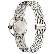 Shop Authentic Versace V-Flare Quartz Black Dial Silver Steel Strap Watch for Women - VEBN00618 - Luxxuri
