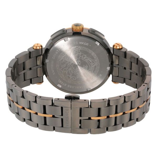  Shop Authentic Versace Aion Chronograph Black Dial Grey Steel Strap Watch for Men  - VBR050017 - Luxxuri